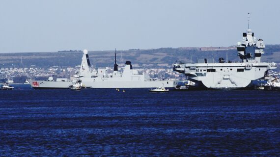 HMS Dragon and HMS Queen Elisabeth